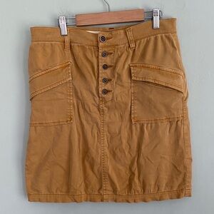 Pilcro and the Letterpress Anthropology Women’s Mini Skirt Size 2 Camel